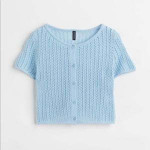 Adorable H&M cropped button up sweater